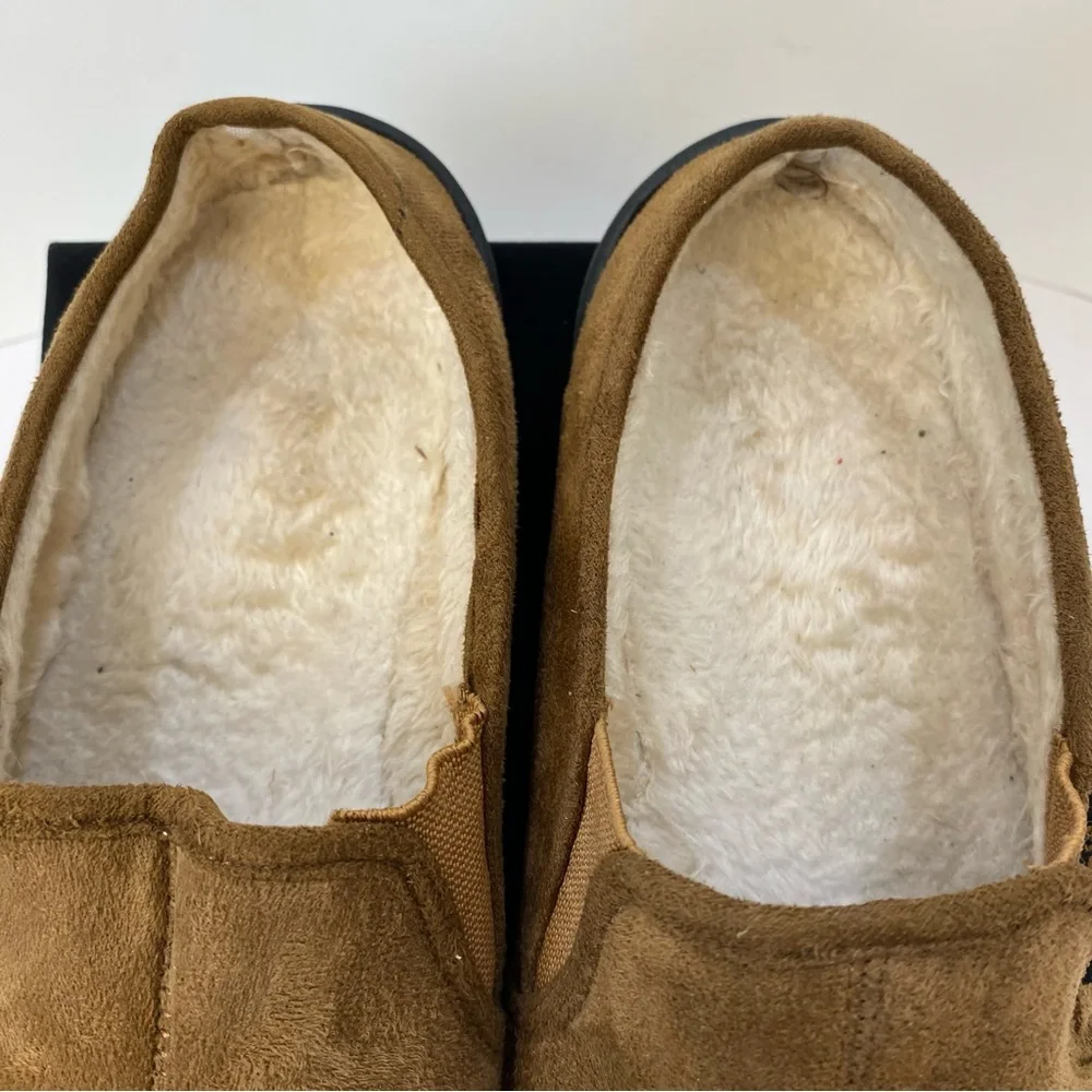 Northside Tan Faux Suede Fur Lined Clog Slippers Men’s Size 8
